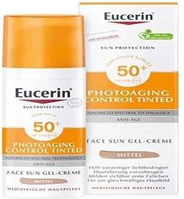 Immagine prodotto Eucerin Protezione solare Photoaging Control Gel-Crema colorata SPF 50+ 50 ml Medio (Crema solare viso, SPF 50+, 50 ml)