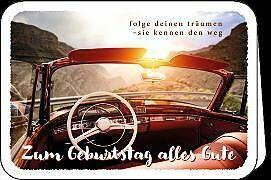 Produktbild Edition Gollong Doppelkarte / Zum Geburtstag (Auto) / quer