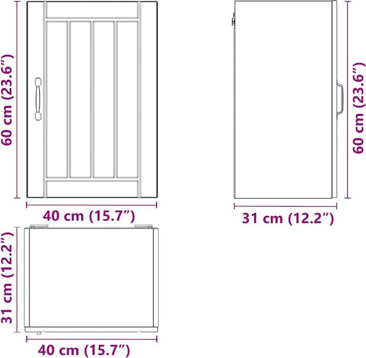 Produktbild VidaXL Madlene (50 x 31 x 60 cm)