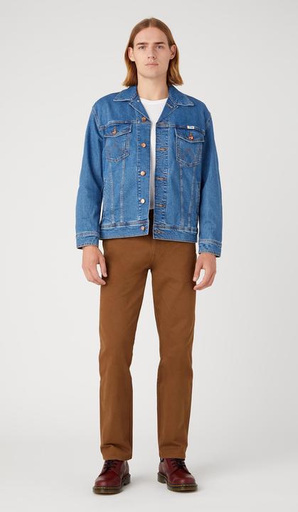 Actual product image Wrangler Texas Slim Pant Straight Fit Saddle Brown (W32/L30)