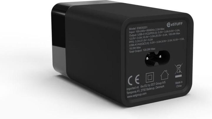Produktbild eSTUFF Multi charger PD120W 2C+2A (120 W)