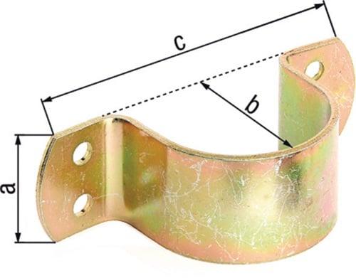Produktbild Alberts Rohrschelle 42 mm fr 11/4 Zoll galv. verzinkt, dickschichtpassiviert (42.40 mm)