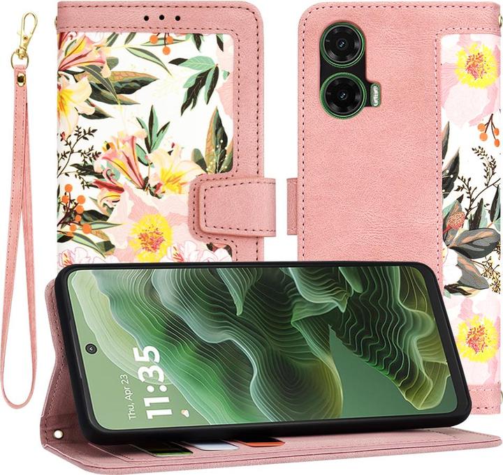 Produktbild Techsuit - FlipCraft - Motorola Moto G35 - Sweetheart Pink (Motorola Moto G35)