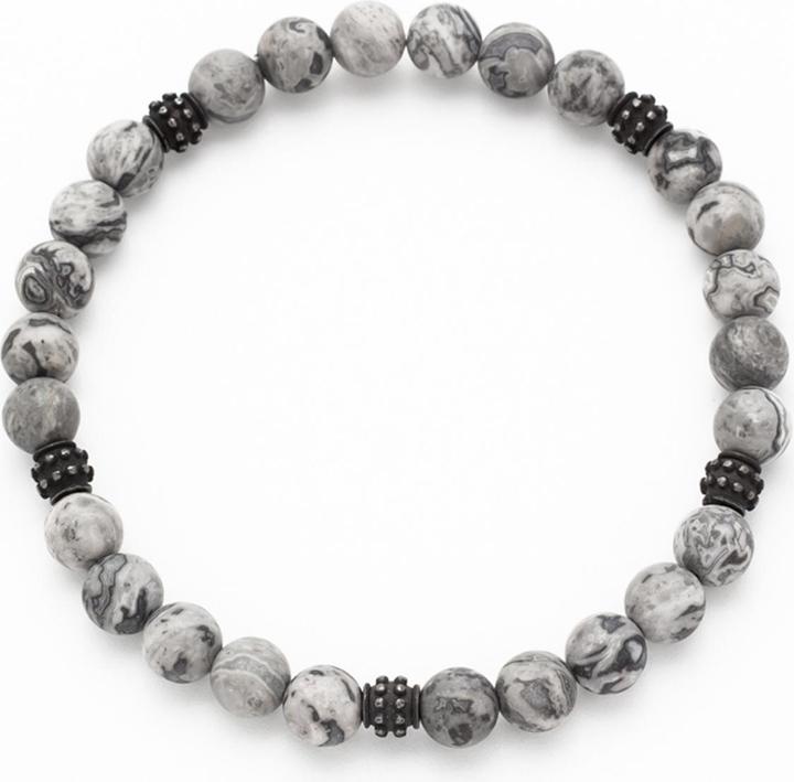 Leyda Armband Herren (19.50 cm, Edelstahl, Stein)