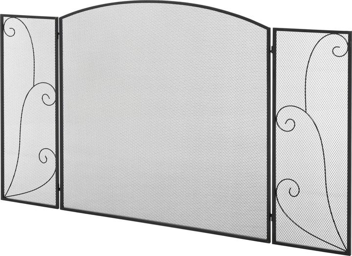 Produktbild Homcom Kamingitter mit drei Paneelen (132.5 x 76.5 cm)