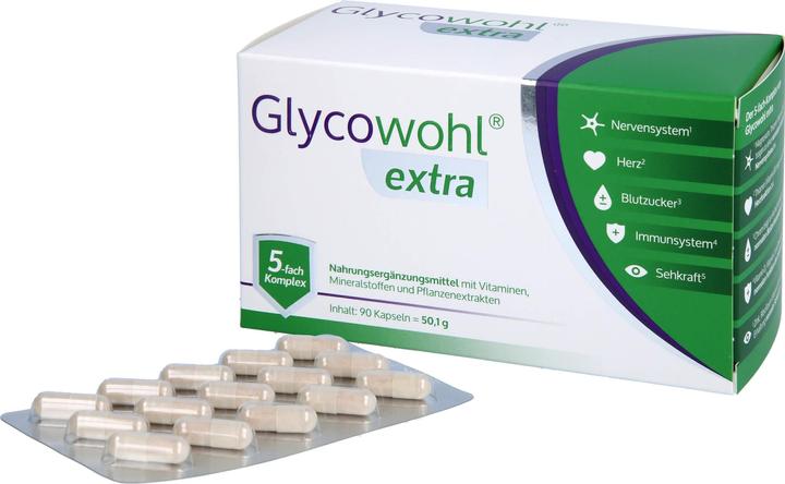 Actual product image Glycowohl extra caps (90 Piece, Capsules, 90 g)
