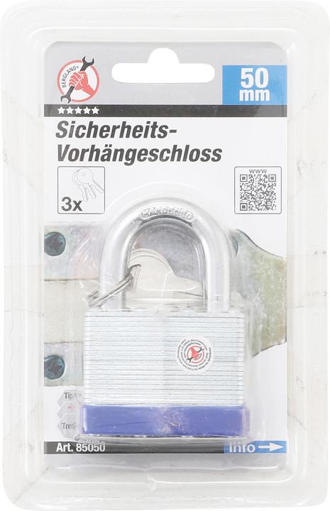 Produktbild BGS Sicherheits-Vorhängeschloss 50 mm