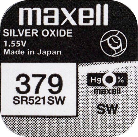 Produktbild Maxell 379 / SR521SW - Uhrenbatterie (1 Stk., SR63, 16 mAh)