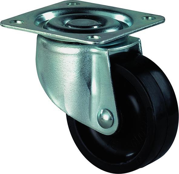 Produktbild BS Rollen Kastenrolle Rad-Ø 50 mm Tragfähigkeit 60 kg Material Rolle Kunststoff mit Anschraubplatte