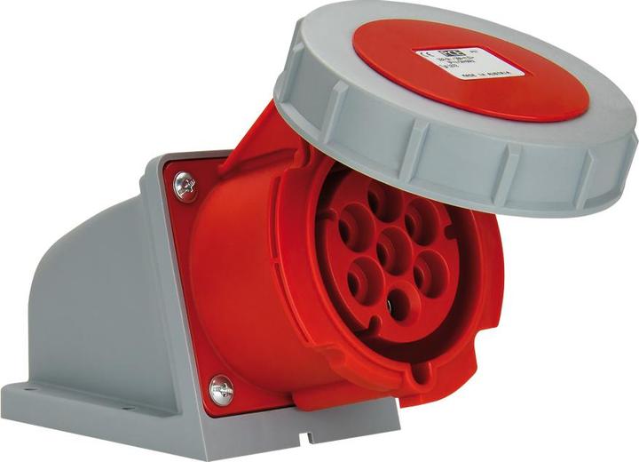 Produktbild PCE 1172-6v Wandsteckdose 16A 7p 6h IP66/67
