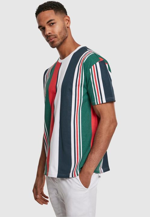 Actual product image Urban Classics Heavy Oversized Big AOP Stripe Tee (M)