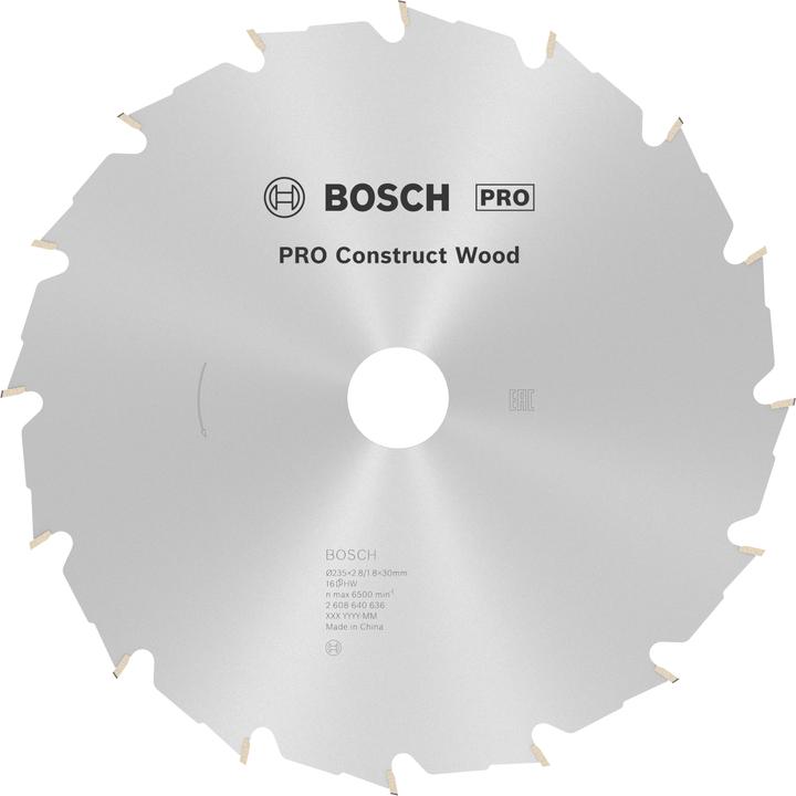 Produktbild Bosch Professional Zubehör PRO Construct Wood Kreissägeblatt, 235 x 2,8 x 30 mm