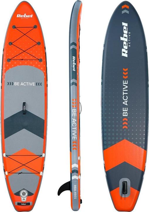 Actual product image Rebel Deska SUP ACTIVE pompowana 350x81x15cm pomarańczowa (11'6")