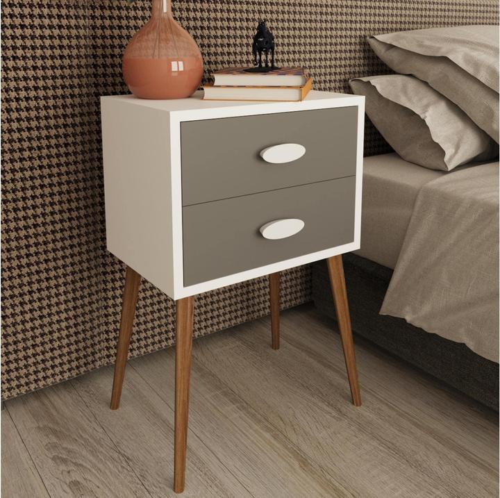 Actual product image VCM Holz Beistelltisch Nachttisch Singol XXL (45 x 30 x 70 cm)