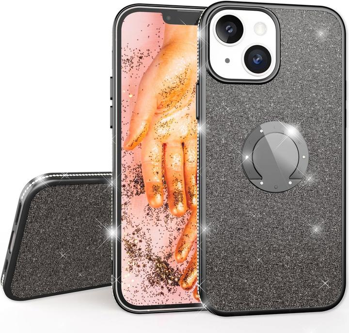 Produktbild Nalia Ring Glitzer Silikon Hülle (Apple iPhone 13 mini)