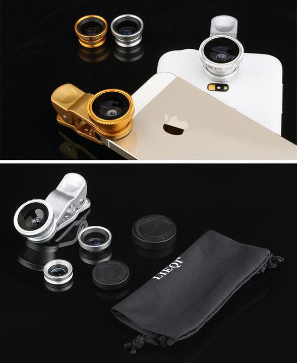 Image du produit PhoneLook Objectifs photos pour smartphone avec clip universel (3 en 1)