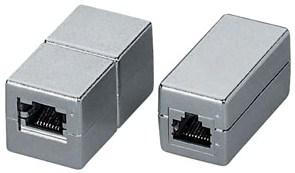 Image du produit equip Connecteur RJ45 1:1 B/B pour câble patch Cat.6 entièrement blindé Affectation 1:1 (Raccord réseau)