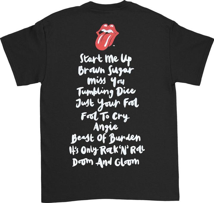 Immagine prodotto The Rolling Stones Honk Maglietta Elenco delle Tracce Adulto Unisex (L)
