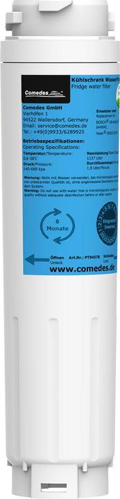 Actual product image Flickbee Water filter for Bosch Siemens refrigerator replaces Bosch UltraClarity, 644845