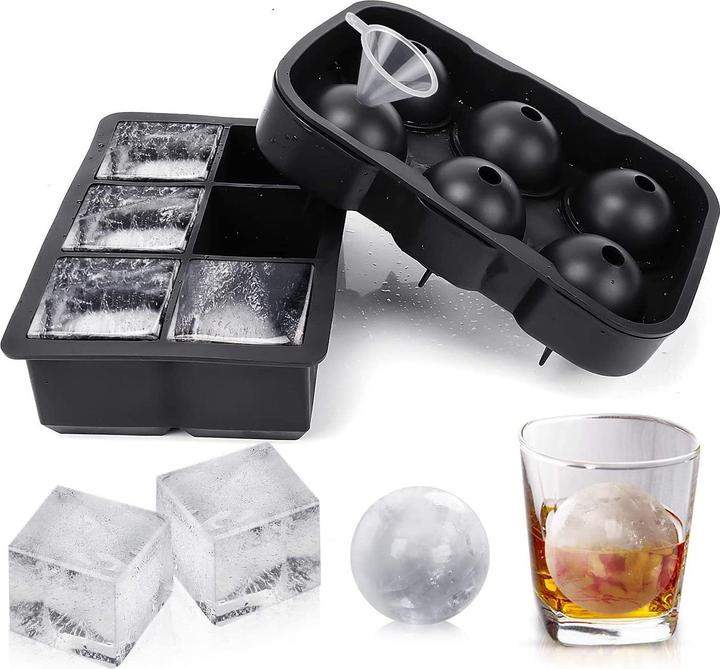 Produktbild Metamorph Riesen Quader und Kugel Eiswürfelform Set 12-fach