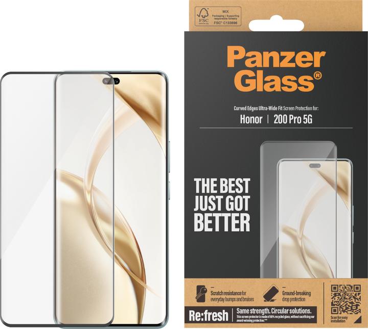 Actual product image PanzerGlass Ultra-Wide Fit (1 Piece, Honor 200 Pro)