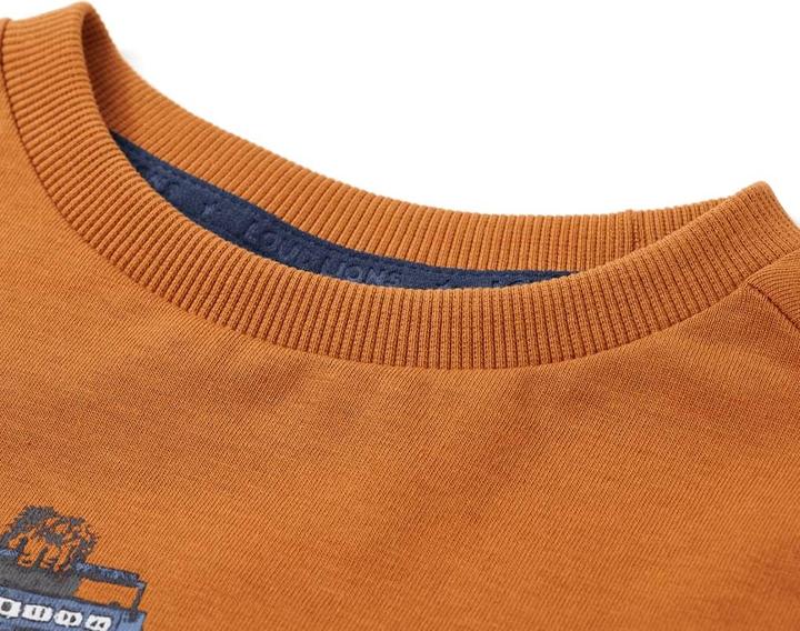 Immagine prodotto VidaXL Camicia da bambino a maniche lunghe ocra scuro 140,Materiale: 100 (140)