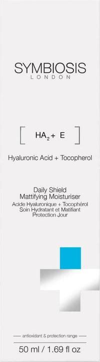 Image du produit Symbiosis Acide hyaluronique + tocophérol) Soin de jour hydratant mat (50 ml, Fluide visage)