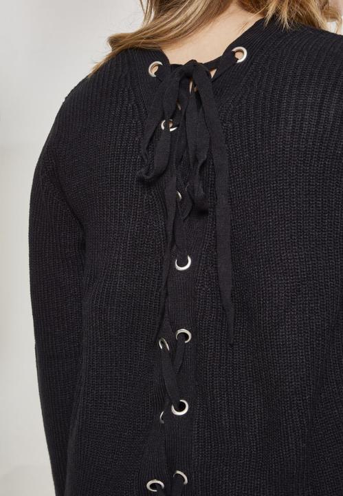 Actual product image Urban Classics Ladies Back Lace Up Sweater (4XL)