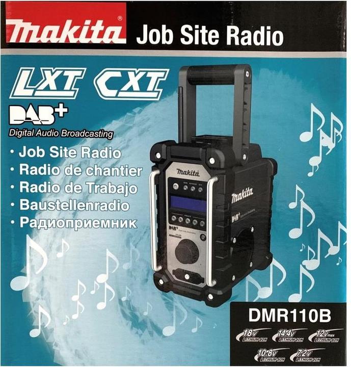 Immagine prodotto Makita DMR110B (FM, DAB, VHF)