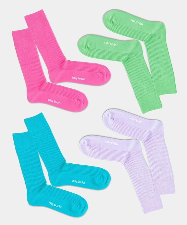 Produktbild DillySocks Ribbed Color Blocking (4er Pack) (Einzelpack, 41 - 46)