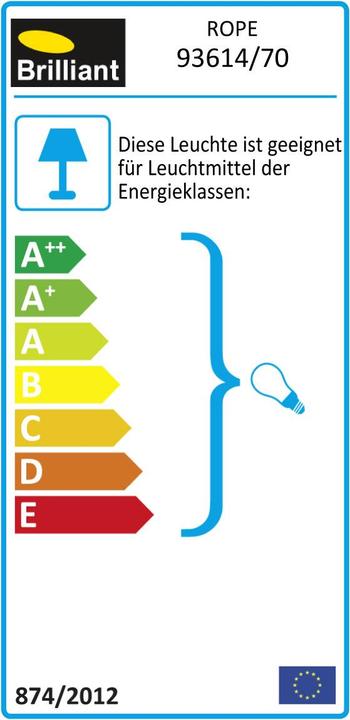Energy Label Brilliant Rope (E27)