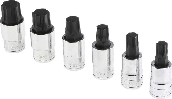 Produktbild Facom Vierkant Biteinsätze, 6-teilig, Länge 60 mm (19 mm, 12 mm, 14 mm, 10 mm, 17 mm, 11 mm)