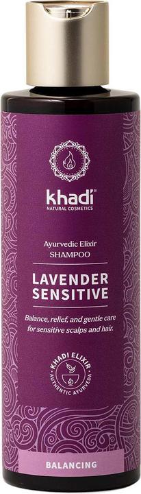 Actual product image Khadi Elixir Shampoo Lavender Sensitive 200 ml (200 ml, Liquid shampoo)
