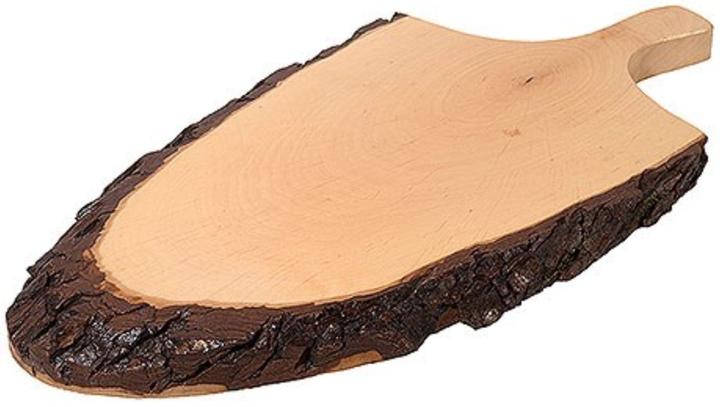 Produktbild Contacto Rindenbrett halboval mit Griff 38x25cm Dicke: 2.5cm Esche la
