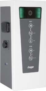 Hager E-Ladestation witty park 2x22kW 3P M3T2SM2TF IP54 IP XEV653C (Typ 2, 22 kW)