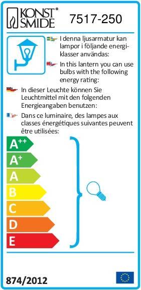 Energie-Label Konstsmide Modena (GU10, IP44)