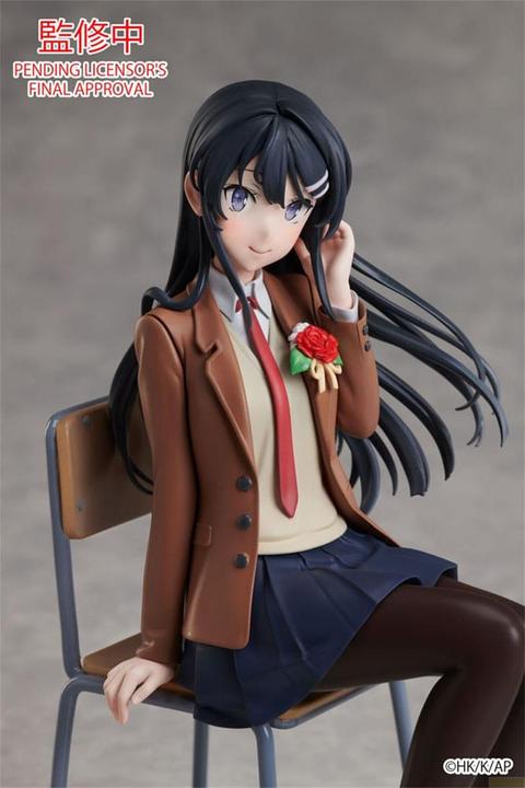 Actual product image Aniplex Rascal Does Not Dream of a Knapsack Kid Statue Mai Sakurajima Graduation Ver. 15 cm