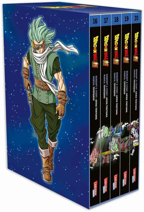 Produktbild Dragon Ball Super, Bände 16-20 im Sammelschuber (Deutsch, Katrin Stamm, Akira Toriyama (Original Story), Toyotarou, 2024)