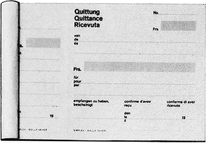Actual product image Simplex Receipts - without copy (50 x)