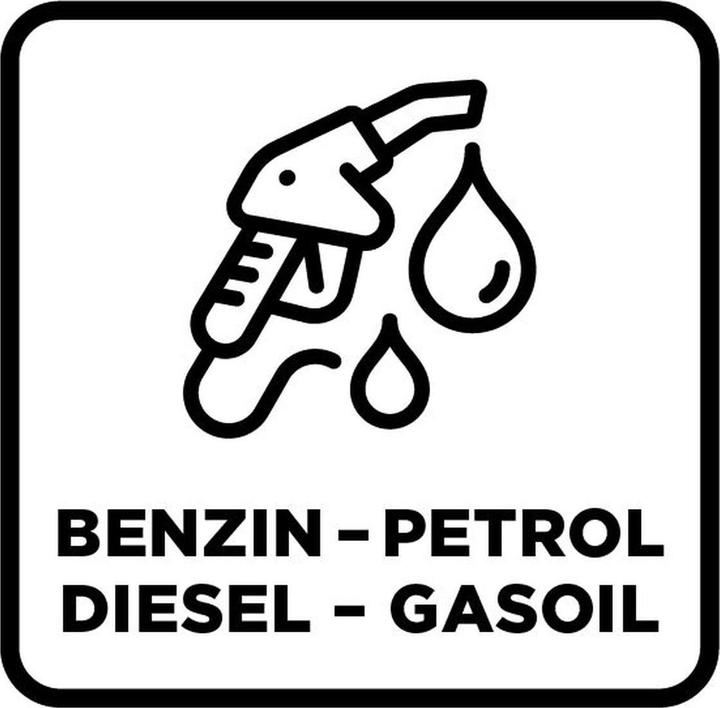 Produktbild TopLine Kunststoff-Benzinkanister, 20 Liter, schwarz, Produkttyp