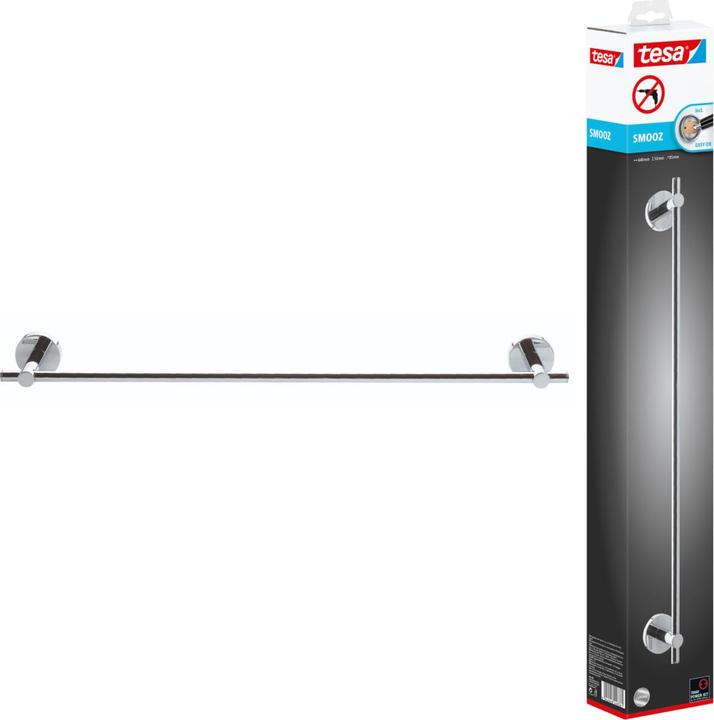 Actual product image tesa SMOOZ Towel rail incl. adhesive solution without drilling