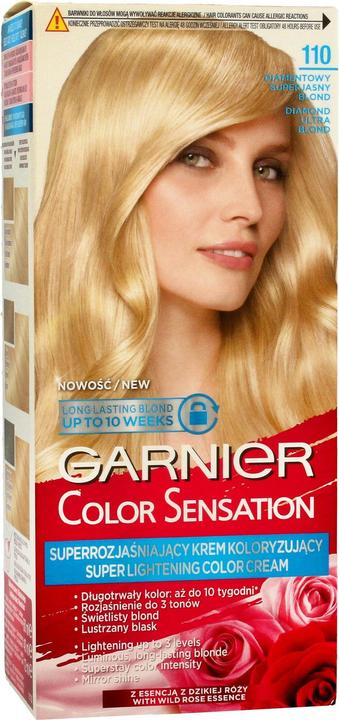 Immagine prodotto Garnier Tintura per capelli Colour Sensation 110 Diamond Biondo Super Chiaro (110 Diamentowy Superjasny Blond)