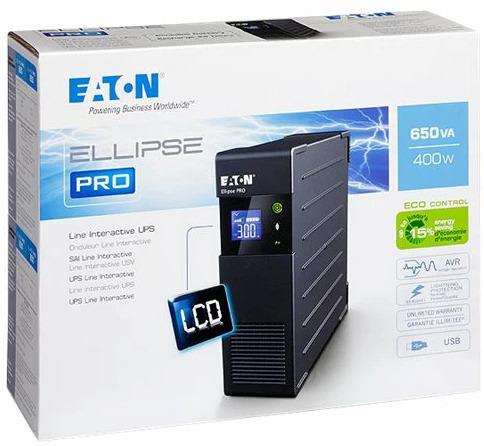 Actual product image Eaton Ellipse PRO 650 IEC (0.65 VA, 400 W, Line-interactive UPS)