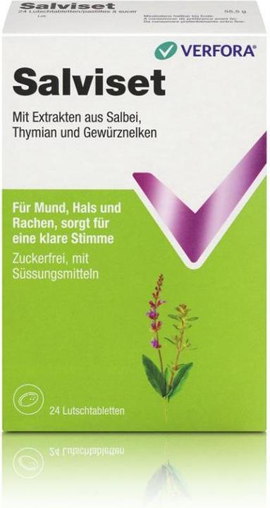 Produktbild Salviset Mund und Halspastillen (24 Stück)