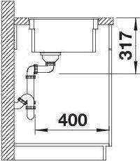 Produktbild Blanco ETAGON 500-F | SILGRANIT tartufo | Einbauart: Flächenbündig | ohne Ablauffernbedienung, mit Z (Einbauspüle, 52.70 cm, 42.70 cm)