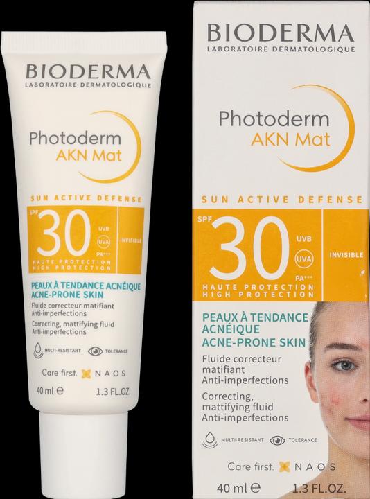 Image du produit Bioderma Photoderm Akn Mat SPF30 (Crème solaire visage, SPF 30, 40 ml, 150 g)