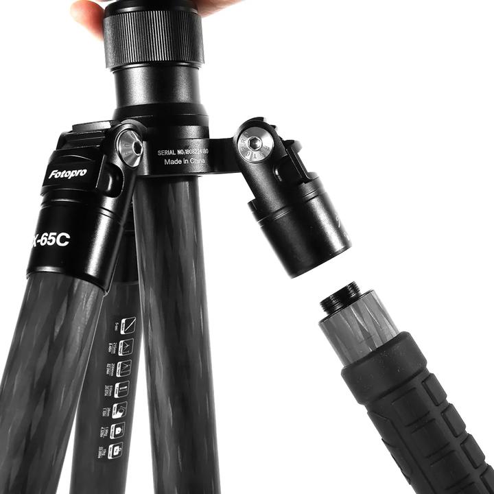 Actual product image Fotopro X 65C + FPH 62R Carbon