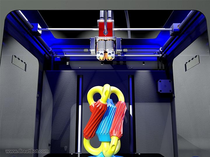 Produktbild CreatBot DX Plus - Dual Extruder
