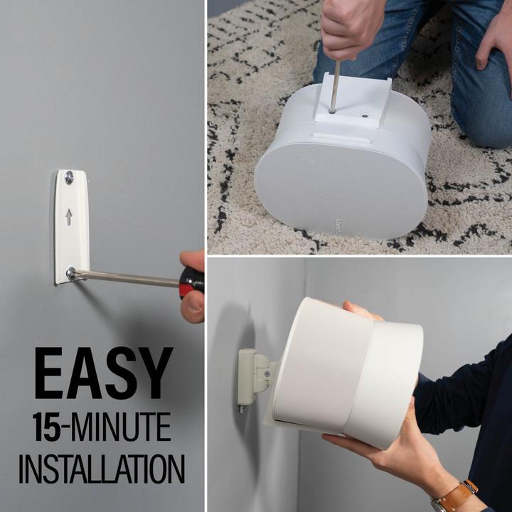 Immagine prodotto Sanus WSWME32-W2 (1 coppia, Installazione a parete, Rotante, Inclinabile, Perno di rotazione)