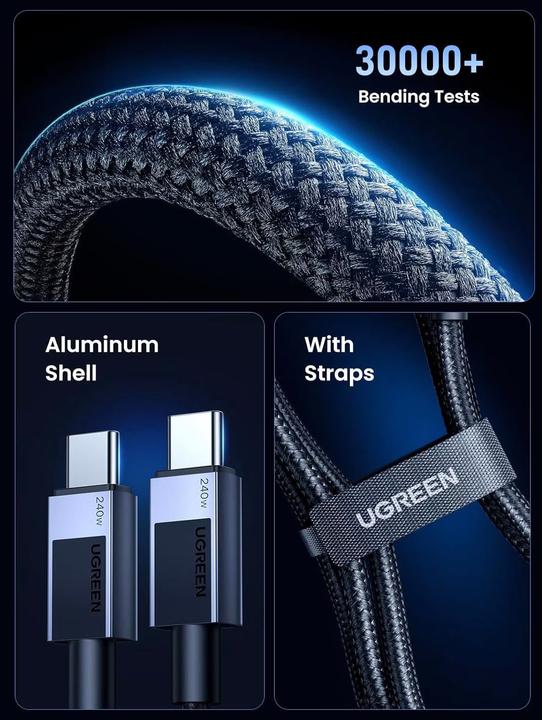 Actual product image Ugreen USB C — USB C (2 m, USB 2.0)